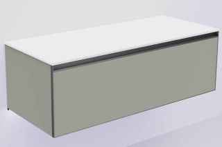 Тумба под раковину Armadi Art Quatro 790-M1-120-L-A-LED 120 см с подсветкой серый/антрацит